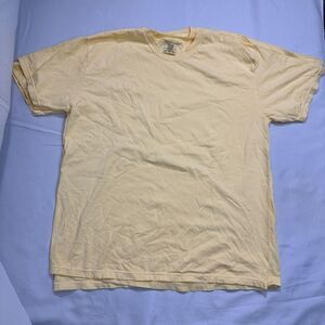 NEW Qty 2 Comfort Colors T Shirt Unisex XL Butter/Yellow Cotton Basic Blank